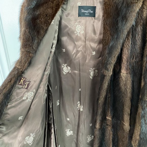 Harry's Furs Toronto - Real Fur Coat Beautiful Condition Size M - Picture 3 of 12